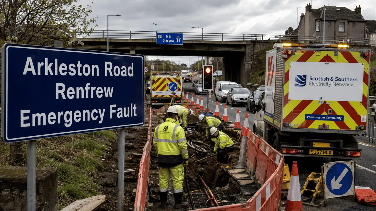 arkleston road renfrew emergency fault