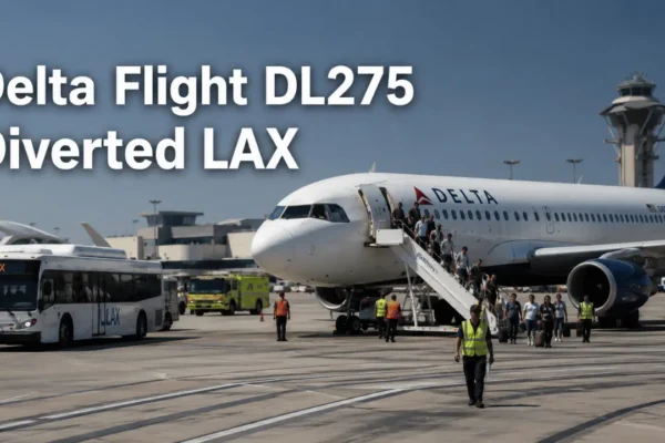 delta flight dl275 diverted lax