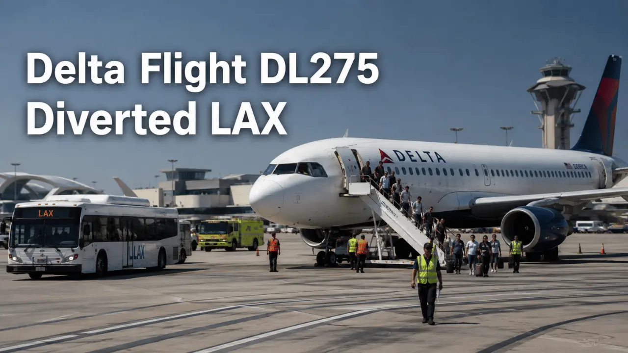 delta flight dl275 diverted lax