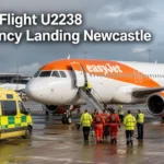 easyjet flight u2238 emergency landing newcastle