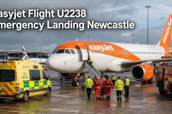 easyjet flight u2238 emergency landing newcastle