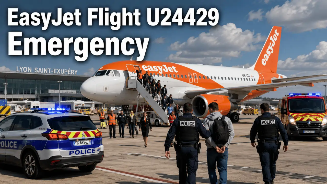 easyjet flight u24429 emergency