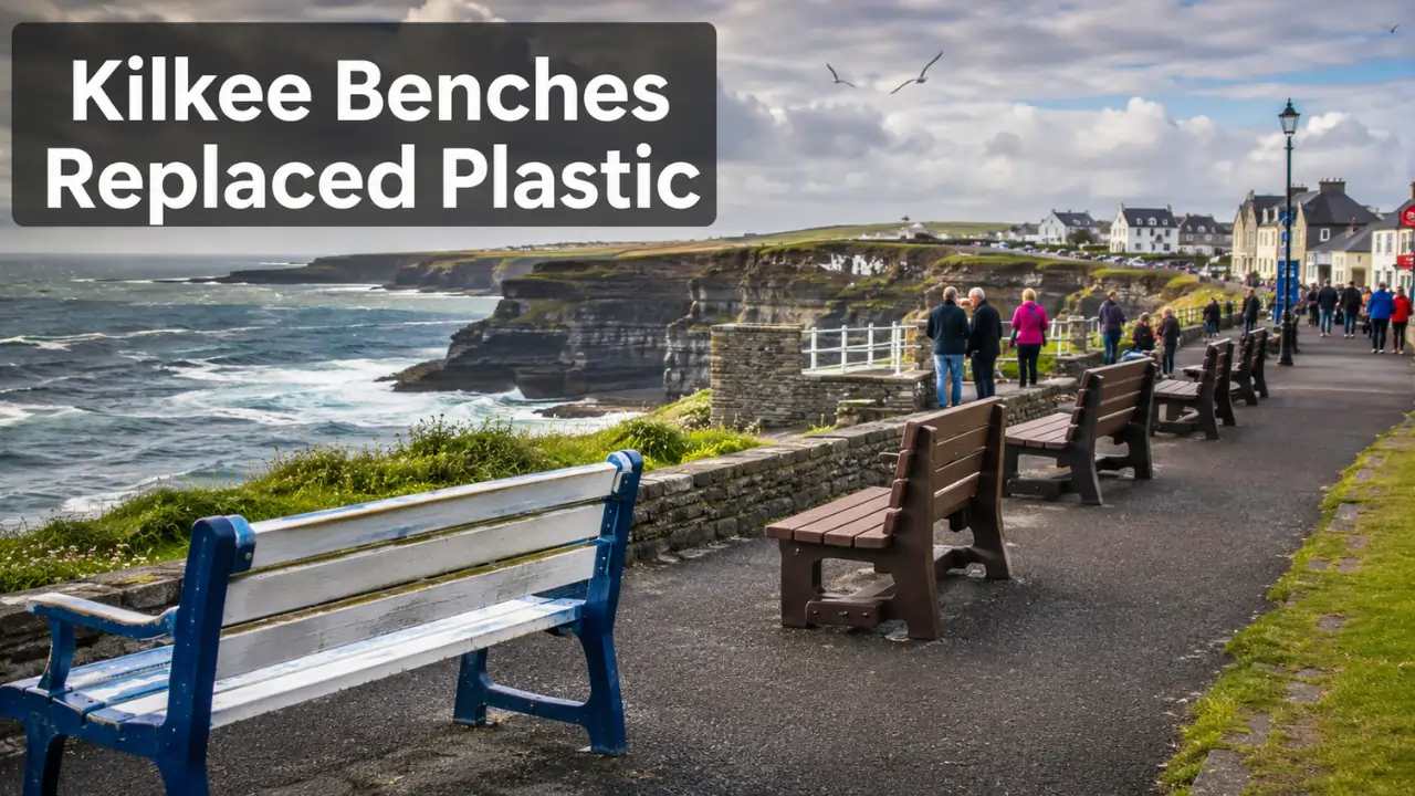 kilkee benches replaced plastic
