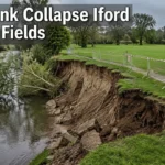 riverbank collapse iford playing fields