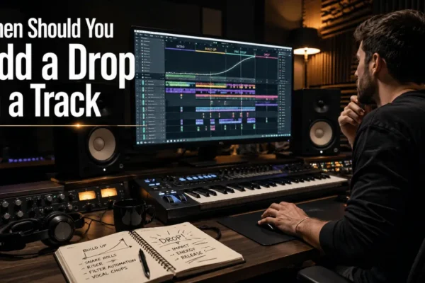 when should you add a drop in a track